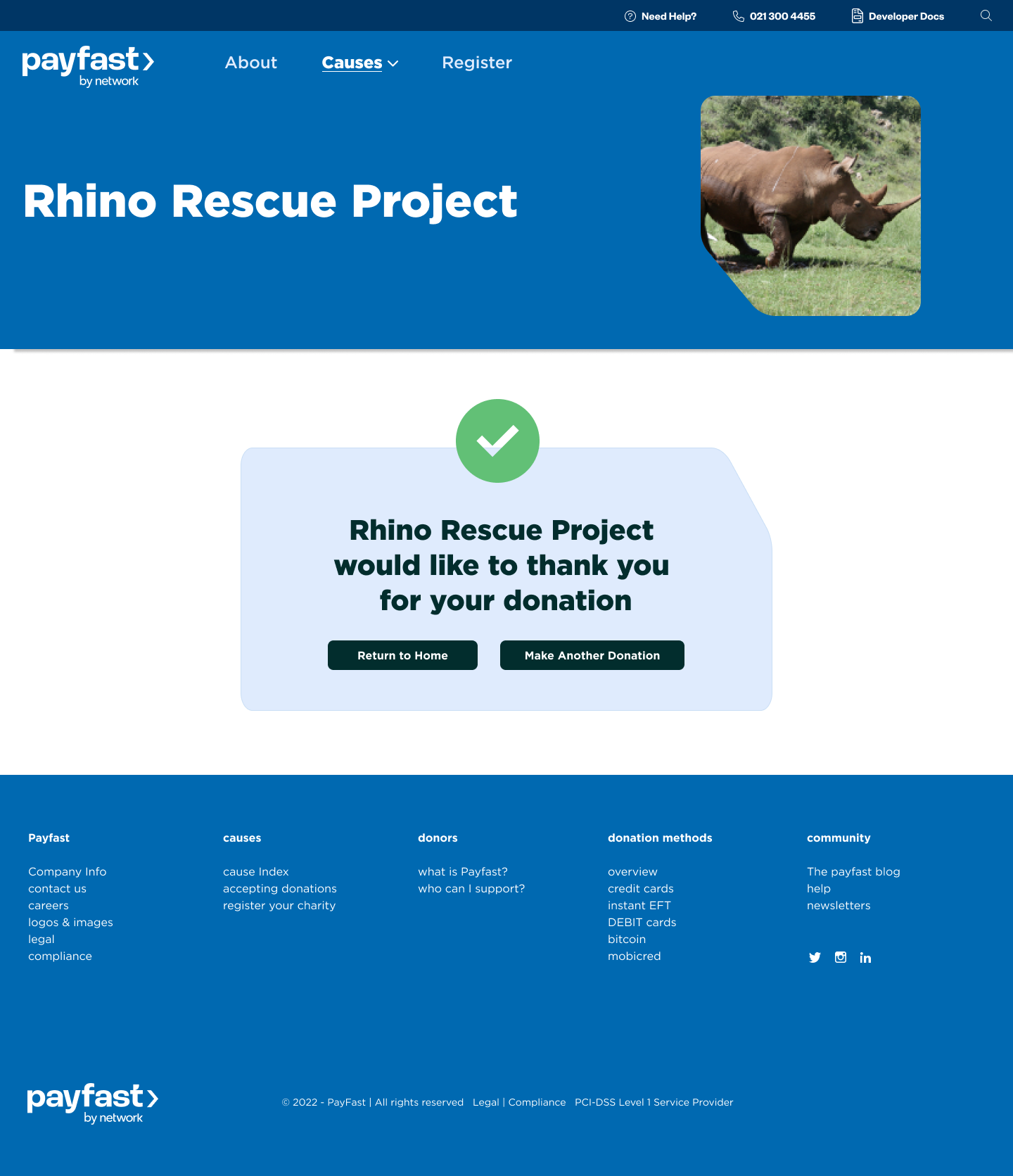 Final design — Payment Confirmation page
